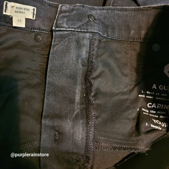 Madewell Jeans 28 Skinny 10" High Rise Eclipse Wash AC134 Tummy Control Stretch - Picture 4 of 13